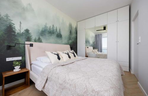 Serock Apartamento | Modern Apartment by the Lake with Parking & Sauna in Zegrze by Noclegi Renters