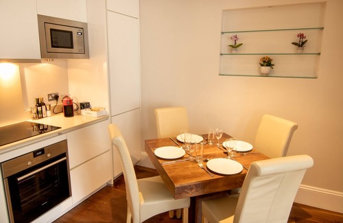 St. Pancras Apartamento | Modern apartment with sofa bed, patio and private entrance