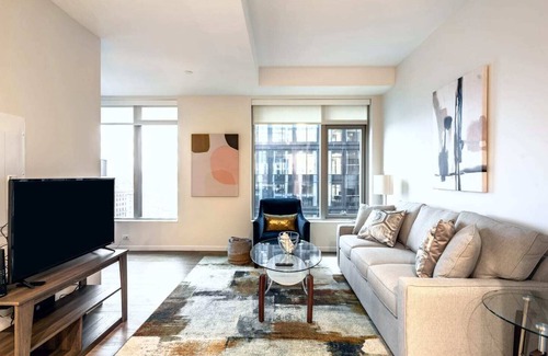 Seaport District Apartamento | Modern Apt In Seaport 2 Min. Walk Downtown