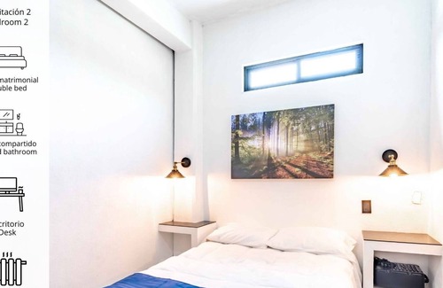 Pachuca Apartamento | Modern 3BR apt. Home office + Smart TV