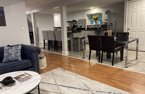 Readville Casa | Modern basement unit on 1+ acre with HUGE backyard