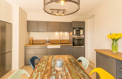 Barneville-Carteret Cabaña | Casa frente al mar con jardín, ideal familias, mascotas bienvenidas