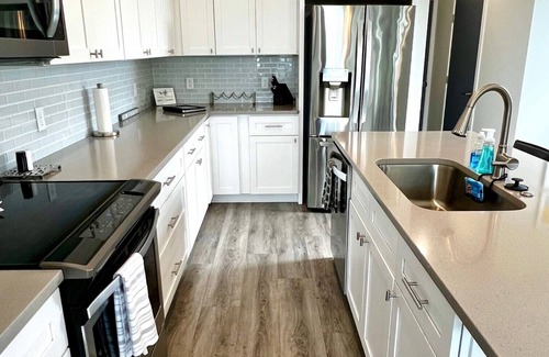 North Carolina Coast Casa | MODERN Beach Home! Dogs Welcome! 6 Passenger Golf Cart & Free Town of CB Parking