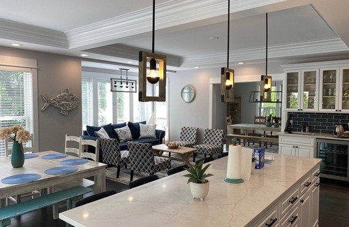 South Haven Casa | Modern beach house, private heated pool, walk to the beach and town!