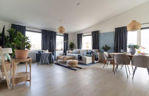 Bastad Casa | Modern Beachy Home with Terrace Charm First Floor