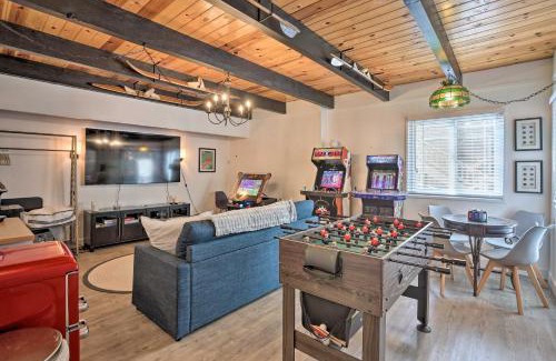 Running Springs Casa | Modern Cabin with Game Room and Deck, Near Skiing