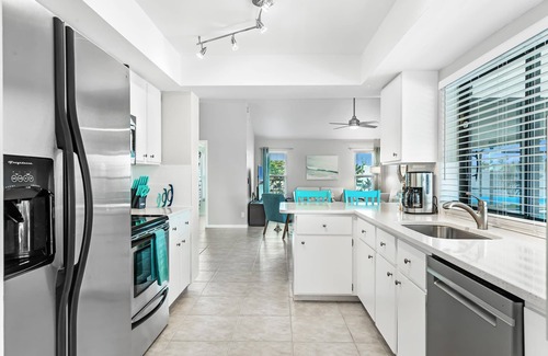 Cape Coral Casa | Modern Coastal Home w/Heated Pool & Waterfront Views!