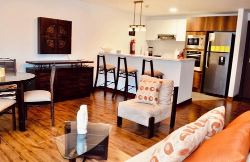 Distrito Financiero Apartamento | Modern & Cozy Suite w/ parking and laundry, Parque La Carolina.