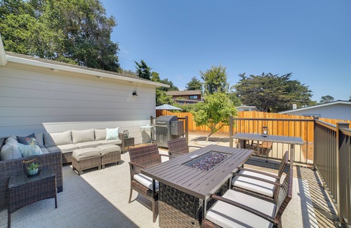 Seaside Cabaña | Modern Del Rey Oaks Retreat: 2 Mi to Monterey Bay!