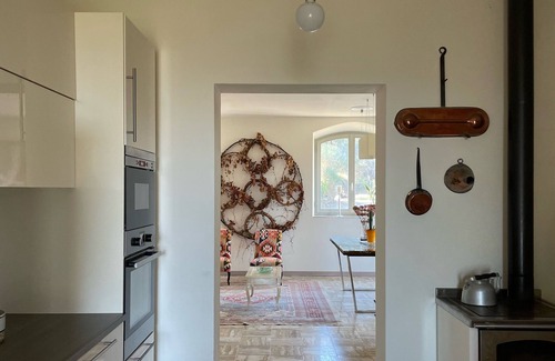 San Quirico d'Orcia Casa | Modern Farmhouse surrounded by vineyard/olive groves, 5 min from the town center