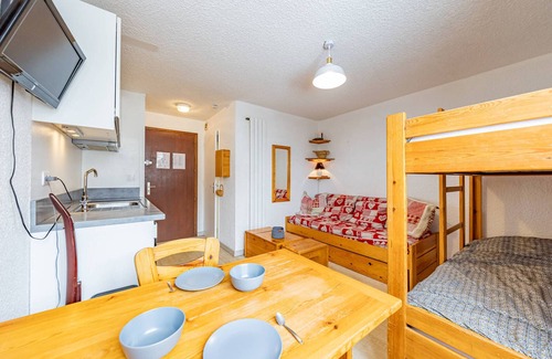 Montgellafrey Apartamento | Moderno estudio de 19m², cerca de pistas y comercios, 4 pers
