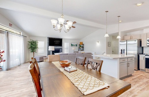 Rome Casa | Modern home with foosball, fireplace, & grill - near Sand Valley Golf Course