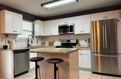 San Antonio Casa | Modern Industrial Home in Gated Neighborhood!