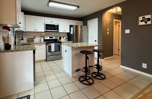 San Antonio Casa | Modern Industrial Home in Gated Neighborhood!