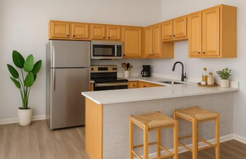 Downtown Cleveland Apartamento | Modern King Loft Playhouse Sq & CSU
