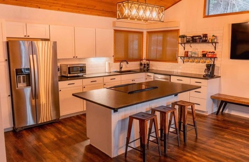 Whitefish Casa | Modern Lake House w/ Hot Tub and Dock