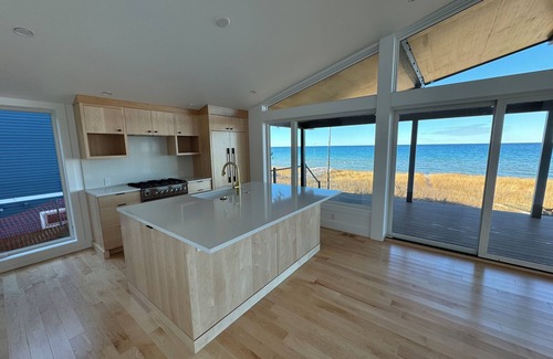 Harbor Springs Cabaña | Modern Lake Michigan Private Beach Cottage