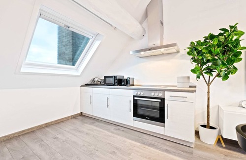 Ville Haute Apartamento | Modern Loft w/ Washer, Smart TV & Near Attractions