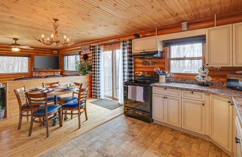 Mount Pocahontas Cabina | Modern Log Cabin, Large Deck, Firepit