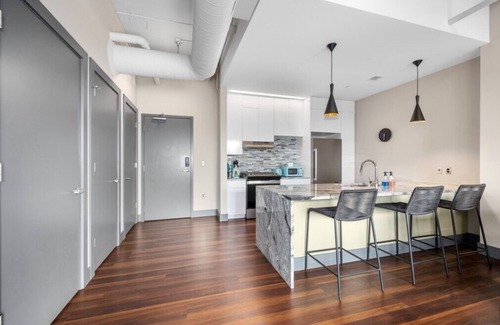 Nelson Apartamento | Modern Luxury, 1 bedroom in Downtown Muskegon- Leonard Luxury Apartments