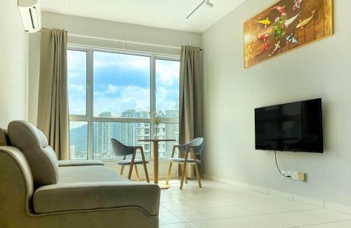 Seri Tanjung Pinang Apartamento | Modern Muji 3 Bedder Retreat with Netflix & Fast WiFi