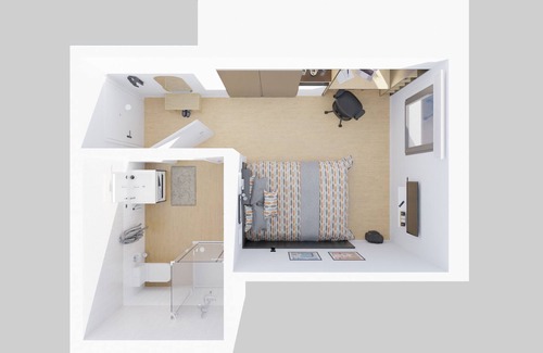 Milagrosa Apartamento | Modern Room with High-Speed Wi-Fi in Pamplona