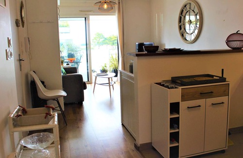 La Baule-Escoublac Apartamento | Estudio moderno en el centro de La Baule con terraza y garaje