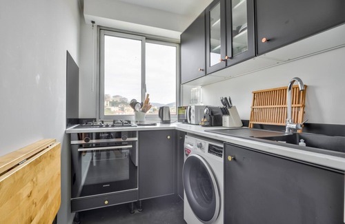 Saint-Sylvestre Apartamento | Modern T2 with balcony overlooking the city in Haut Nice