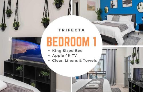 First Ward Apartamento | Modern Uptown 2BR Free Parking & Private Balcony