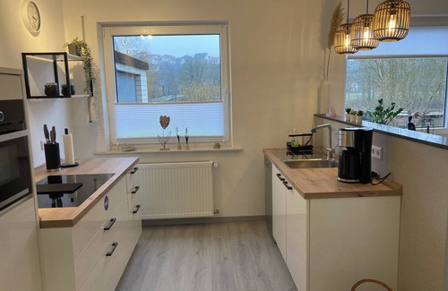 Warburg Apartamento | Modern vacation apartment "Diemelaue" located on the Diemel, own garden seating area