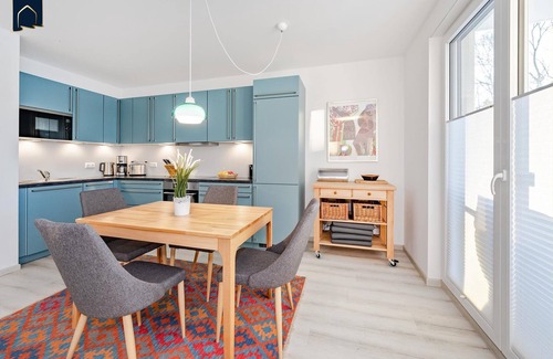 Zirchow Apartamento | Modern vacation apartment with balcony, sauna and garden view on the Szczecin Lagoon