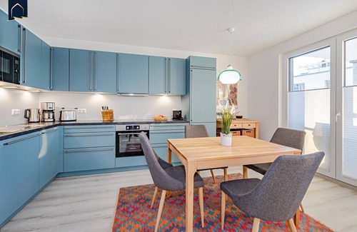 Zirchow Apartamento | Modern vacation apartment with balcony, sauna and garden view on the Szczecin Lagoon