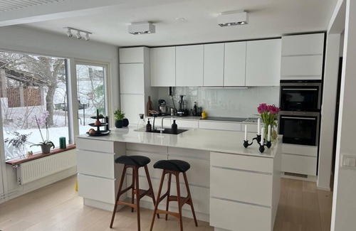 Saltsjo-Duvnas Villa | Modern villa with spa bath near Stockholm city, swimming and nature