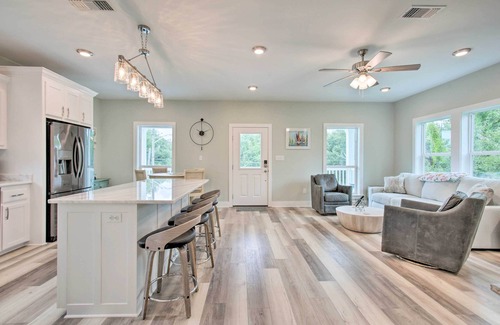 Waveland Casa | Modern Waveland Home w/ Deck, Walk to Beach!