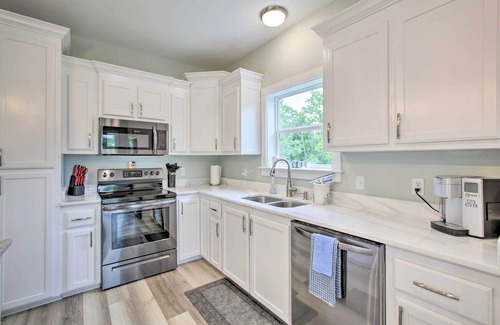 Waveland Casa | Modern Waveland Home w/ Deck, Walk to Beach!