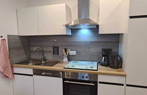 Polchow Apartamento | Moderne Wohnung mit Boddenblick