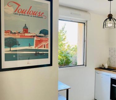 Pont des Demoiselles-Montaudran-La Terrasse Apartamento | Mon cocoon toulousain cosy appartement idéalement situé