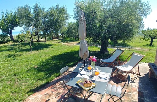 San Savino Cabaña | Mondomini - Encantadora casa de campo con vista al mar