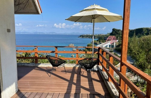 Uruma Casa | Monopolize the spectacular view from the wooden de /Uruma Okinawa
