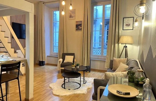 Cauterets Apartamento | Montagn'Art Studio. 4pers 30m2. Coeur village.