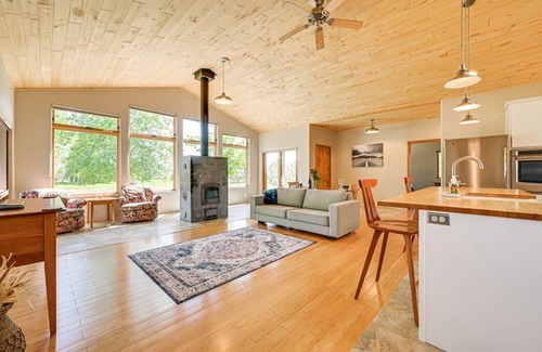 Stevensville Casa | Montana Getaway w/Views & Private Trail