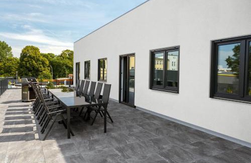Weissensee Casa | Monteurzimmer Berlin Pankow mit Dachterrasse - Nur 10 min. von der A10 - 3 Zimmer/7 Betten