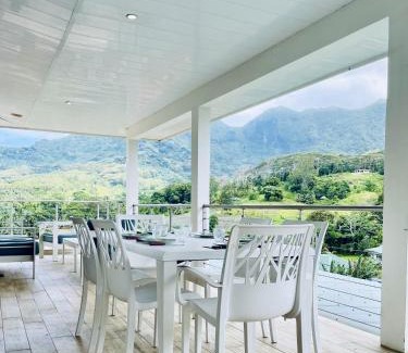 Paopao Villa | Moorea villa neuve, vue panoramique - Painapo Lodge Ho'e