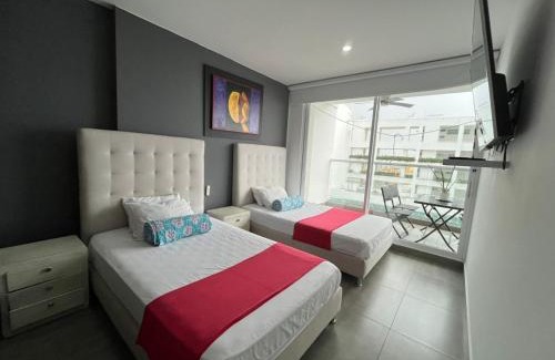 La Boquilla Apartamento | Morros Cartagena junto al Hotel las Américas Edificio Spiaggia salida a playa