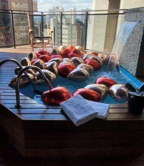 Vila Suzana Apartamento | Morumbi, Apartamento Pub, SPA com hidromassagem, PISCINA Aquecida PRIVATIVA, LAREIRA, tudo que você precisa para descansar, trabalhar ou realizar aquela comemoração! Com total conforto e PRIVACIDADE! O Apt Nota 10 de SP!