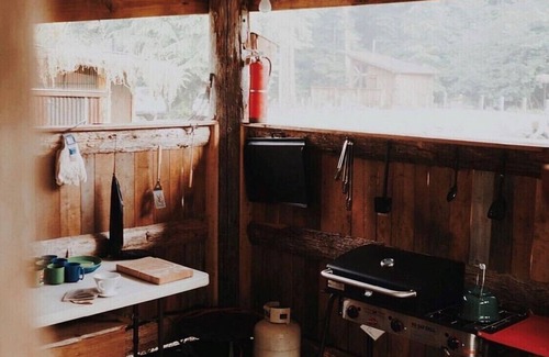 Forks Alquiler De RV | Mossquatch Resort Tent 5- Upgrade your camping experience!