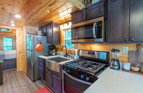 Tuckasegee Casa | Mossy Falls -- Adorable Tiny Home Located in the Smokies with Private Waterfalls and a Fire Pit!