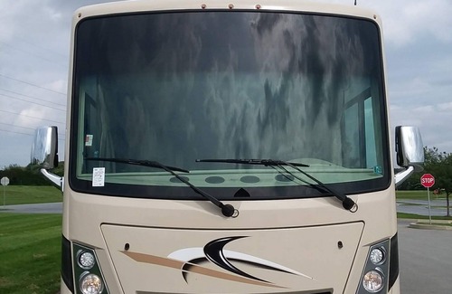Hummelstown Casa | Motor coach, at Hershey camping resort.