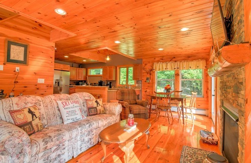Wardsboro Casa | Mount Snow Area Home with a Hot Tub, Fire Pit, Set Back in the Woods!