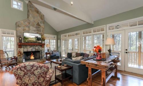 Big Canoe Casa | Mountain Acres Retreat - Relax by the wood fireplace and more